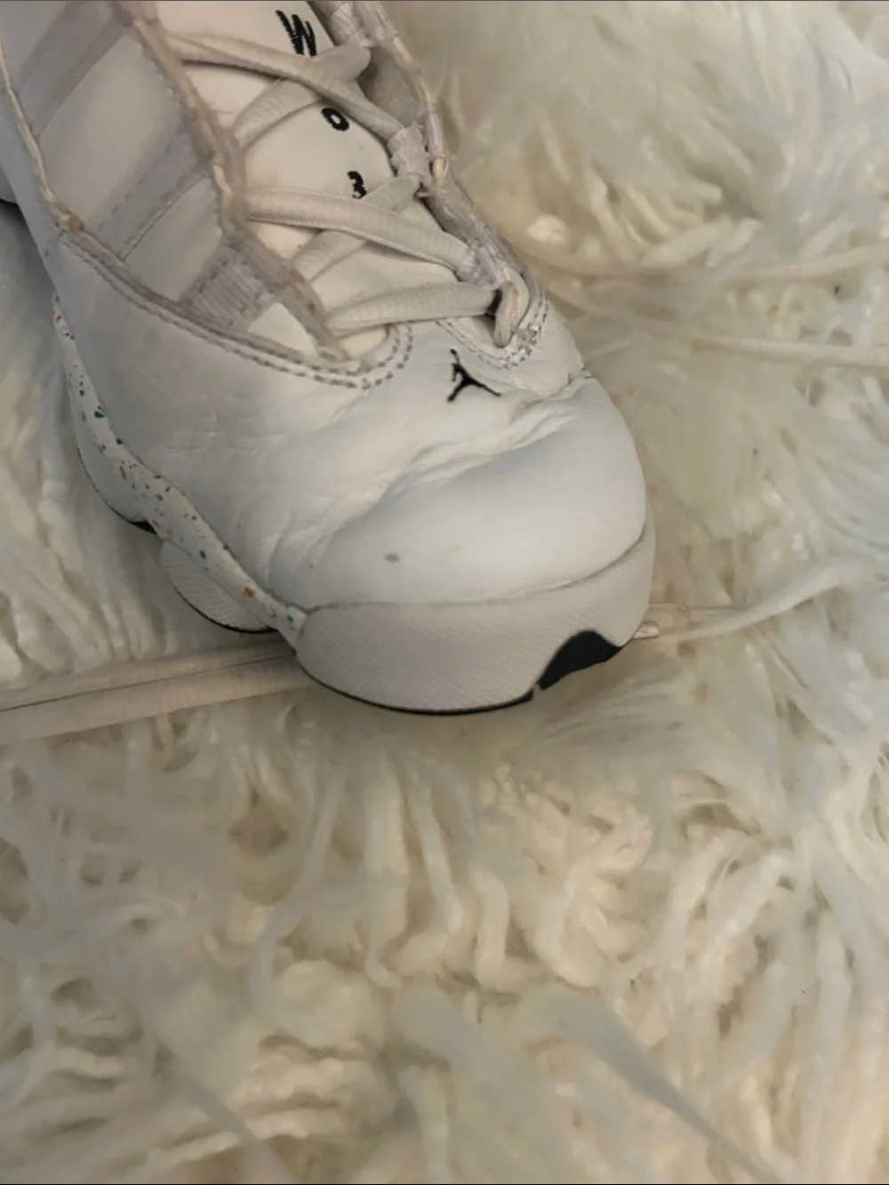 NIke Jordan 6 Rings Mid Confetti - 323419 6.5 youth